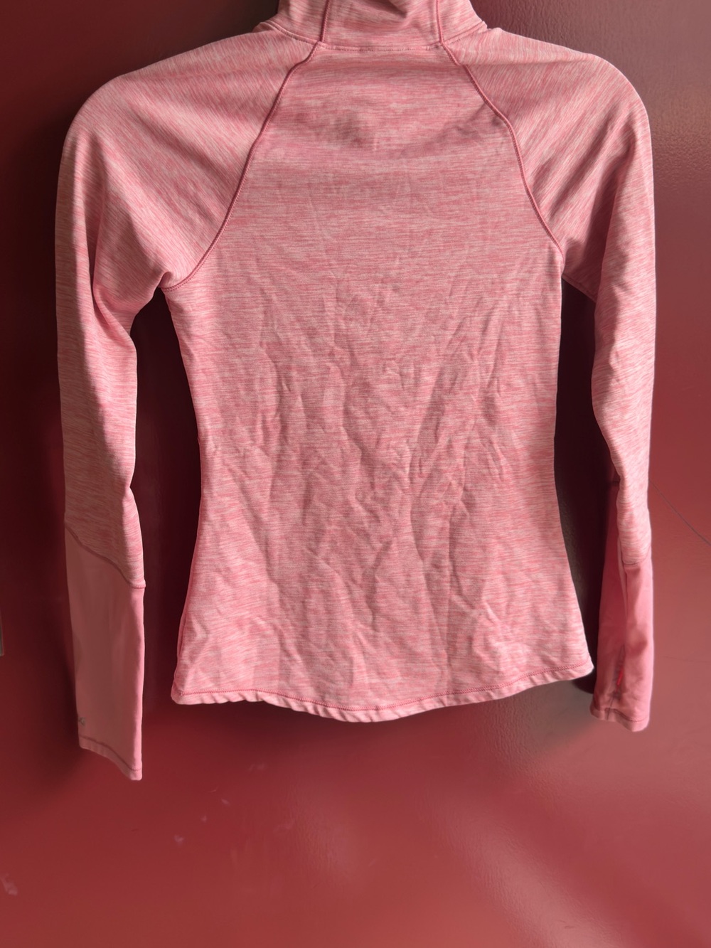 DSG Pink Heathered Half-Zip Performance Pullover - Picture 3 of 5